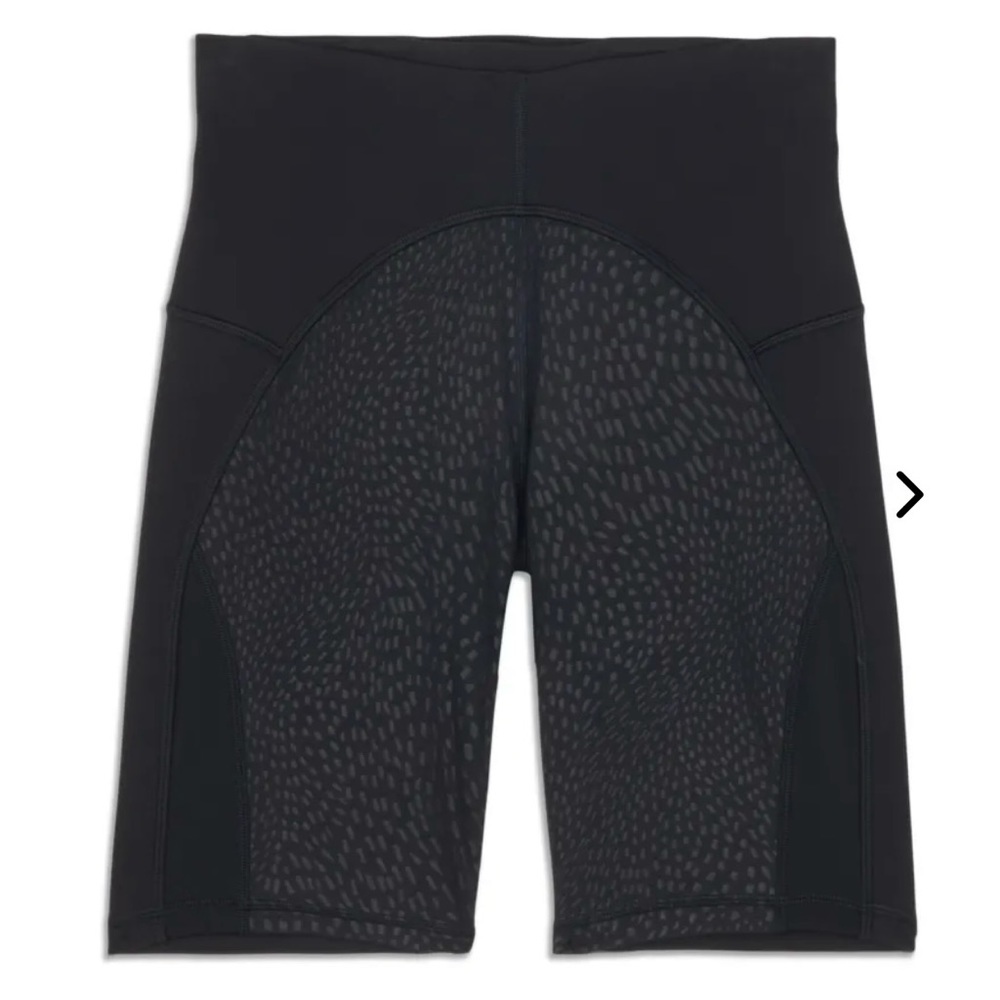 Lululemon Women's Unlimit High Rise 8" Shorts Mesh Black Nulu Sz 6 - Picture 4 of 5